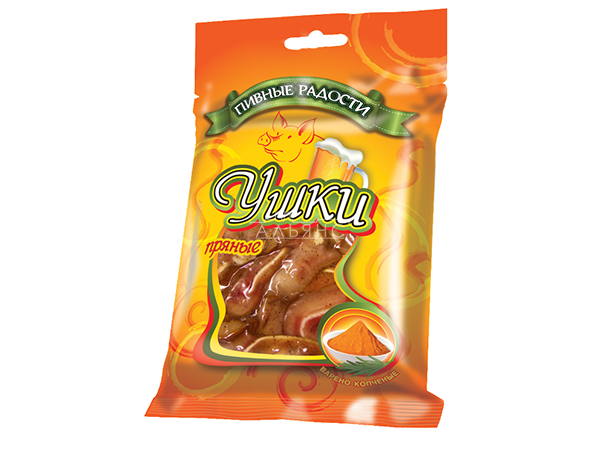 Уши свиные пряные "Пивные радости" (100гр) в Москве