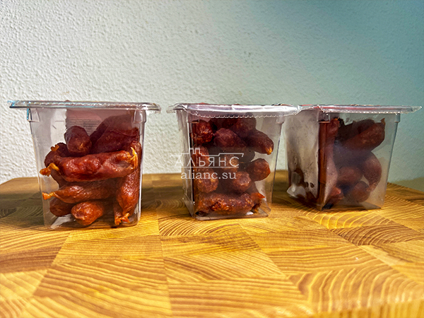 Колбаски МИНИ со вкусом аджики с/к (100 гр) в Москве