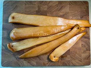 Щука (теша) холодного копчения: Кальмар палочки х/к