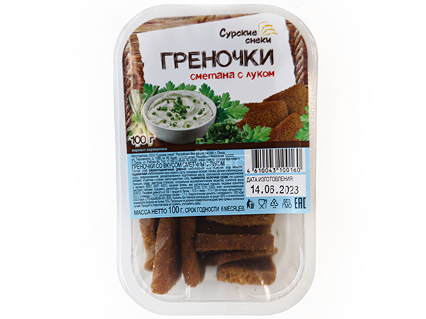 Сурские гренки Сметана с луком (100 гр) в Москве