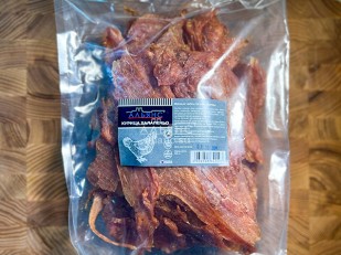 Корюшка х/к (крупная): Мясо (АЛЬЯНС) вяленое курица 500гр 