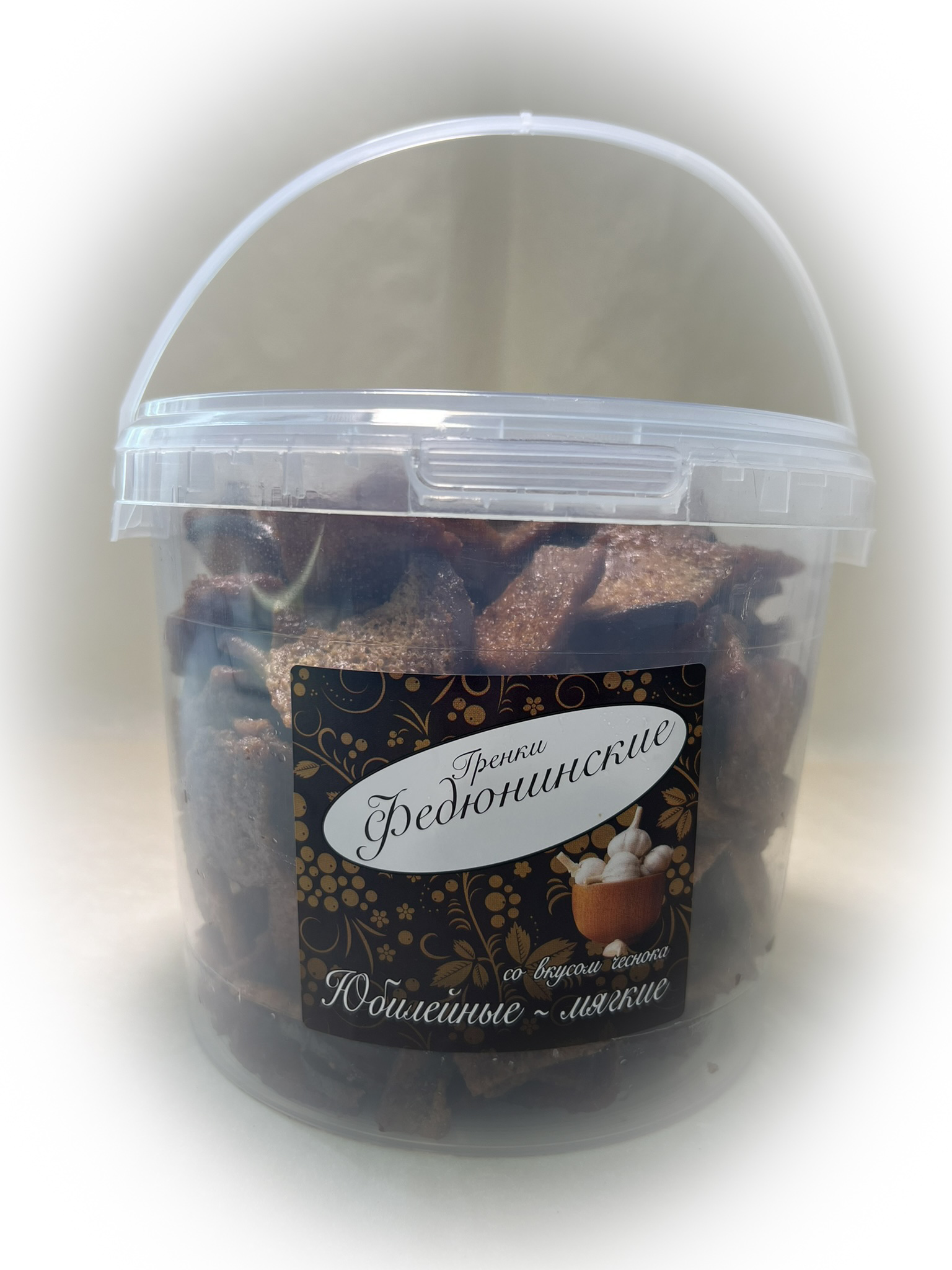 Гренки "ФЕДЮНИНСКИЕ" "Чеснок" (ведро 900 гр.) в Москве