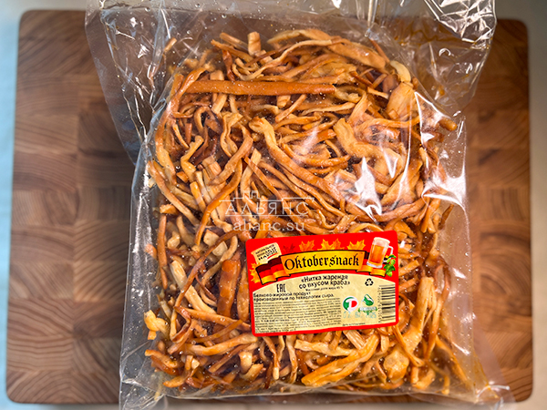 Нитка ЖАРЕНАЯ "Краб" Oktobtersnak 1 кг (сырный продукт) в Москве