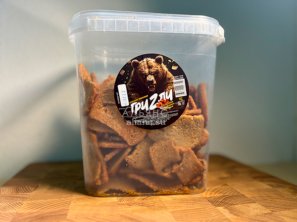 Ведро Ржаные гренки со вкусом Крылышки Барбекю (1 кг) в Москве