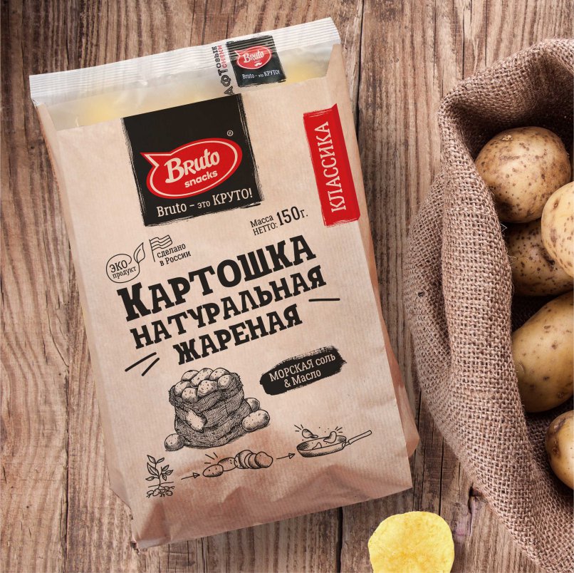 Картофель «Бруто» с солью 130 гр. в Москве